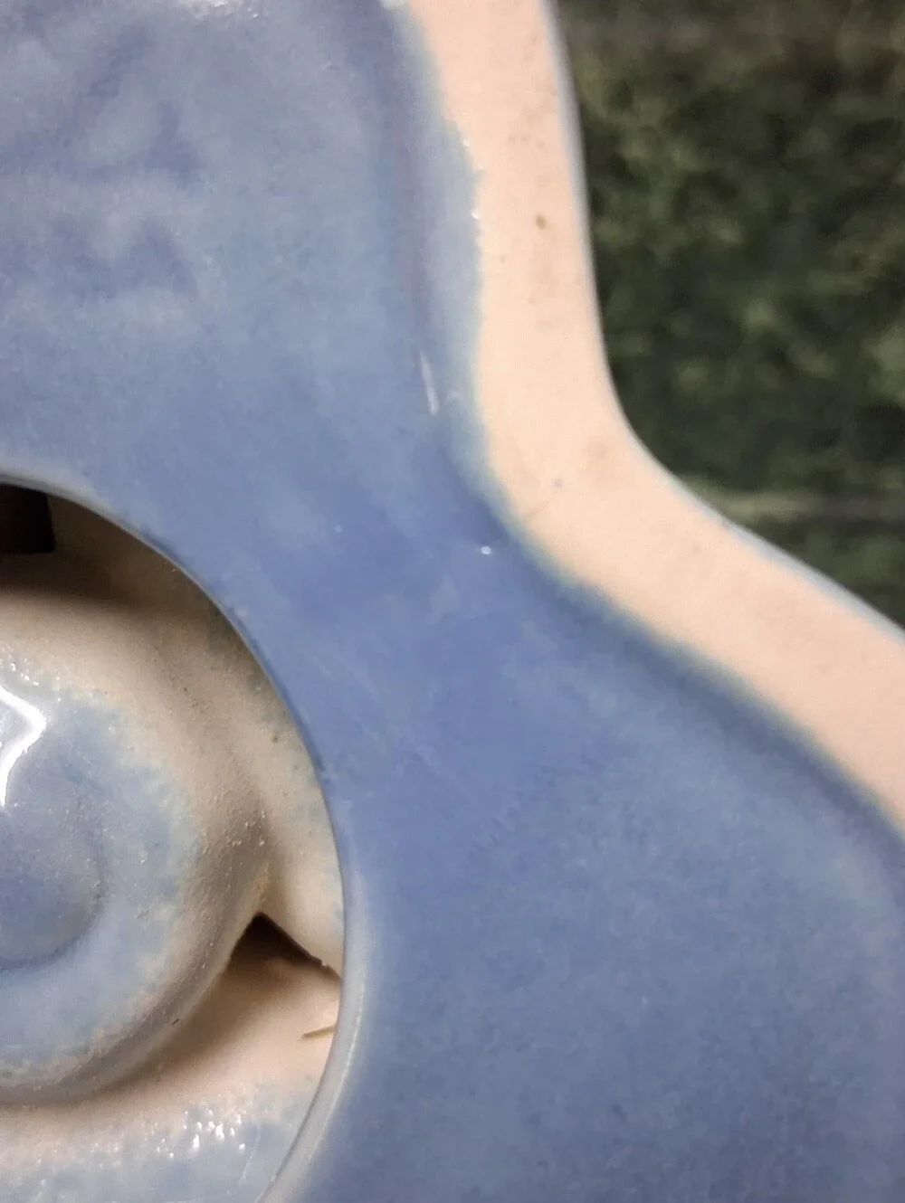 Fiesta USA Pottery Blue Tripod Candle Holder